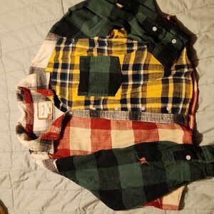 American Eagle Cropped Flannel